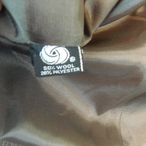 Vintage Vincent's Indiana Women's Brown Pinstripe Wool Blend Blazer 70s Costumer - Picture 4 of 12